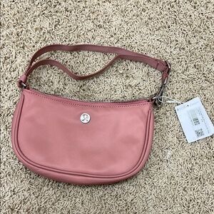 Lululemon Athletica Pink Shoulder Bag Crescent Design